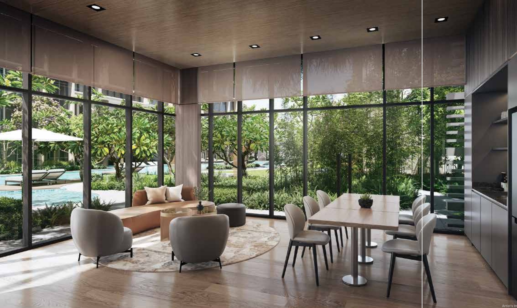 Lentoria clubhouse lounge and function room
